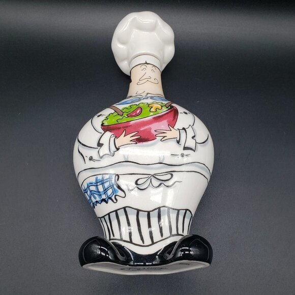Signed Mud Pie Salad Dressing Bottle Decanter by Tracy Flickinger, French Chef - Picture 4 of 11